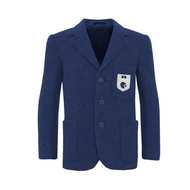 St John's Logo Embellished Royal Flannel Blazer